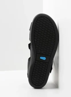 Sandalen Voor Heren<Wolky Active Men - zwart gevet leer zwartgevetleer