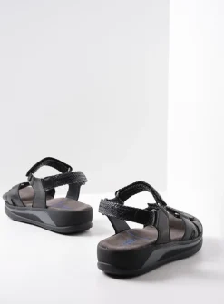 Sandalen<Wolky Acula - zwart leer zwartleer