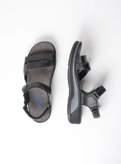 Sandalen<Wolky Acula - zwart leer zwartleer