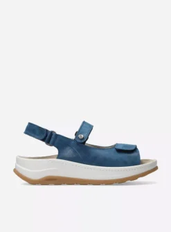 Sandalen<Wolky Adura - blauw effectleer blauweffectleer
