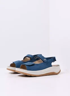 Sandalen<Wolky Adura - blauw effectleer blauweffectleer