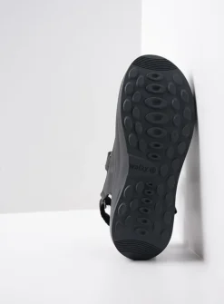 Sandalen<Wolky Adura - zwart leer zwartleer