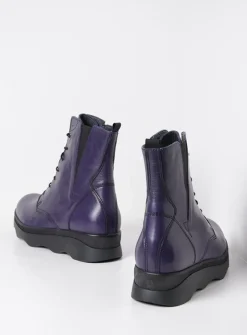 Veterlaarzen|Herfst/Winter<Wolky Akita HV - paars leer paarsleer