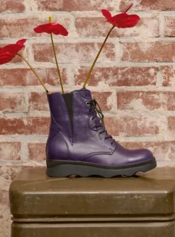 Veterlaarzen|Herfst/Winter<Wolky Akita HV - paars leer paarsleer