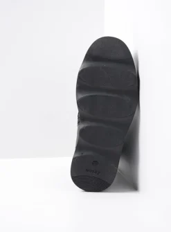 Veterlaarzen|Herfst/Winter<Wolky Akita HV - zwart leer zwartleer