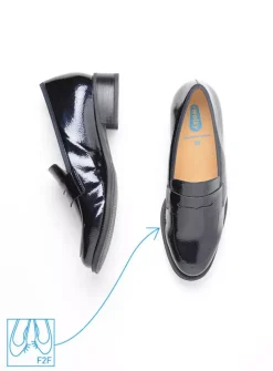 Instappers|Herfst/Winter<Wolky Alabama F2F - blauw lak stretch biocare blauwlakstretchbiocare