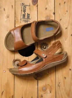 Sandalen<Wolky Alberta - naturel leer naturelleer
