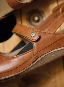 Sandalen<Wolky Alberta - naturel leer naturelleer