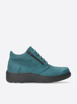 Hoge Veterschoenen|Wandelschoenen<Wolky Annemarie XW - petrol nubuck petrolnubuck