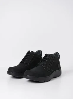 Wandelschoenen|Hoge Veterschoenen<Wolky Annemarie XW - zwart nubuck zwartnubuck