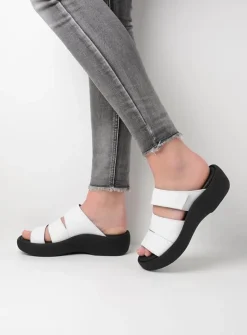Slippers<Wolky Aporia - wit leer witleer