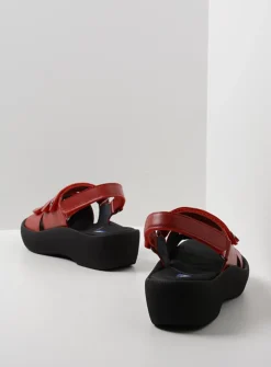 Sandalen<Wolky Avalon - rood leer roodleer