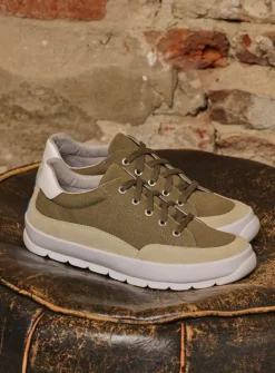 Lage Veterschoenen|Sneakers<Wolky Babati - kaki canvas/suede kakicanvas/suede