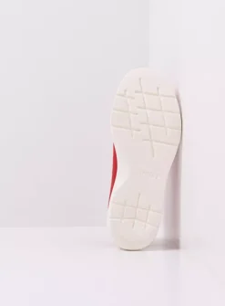 Lage Veterschoenen|Sneakers<Wolky Blitz - rood effectleer roodeffectleer