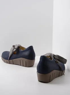 Lage Veterschoenen|Herfst/Winter<Wolky Boston - blauw zomer nubuck blauwzomernubuck