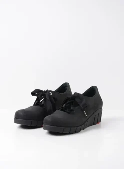 Lage Veterschoenen|Herfst/Winter<Wolky Boston - zwart nubuck zwartnubuck