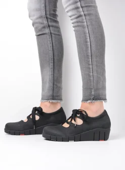 Lage Veterschoenen|Herfst/Winter<Wolky Boston - zwart nubuck zwartnubuck