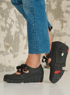 Lage Veterschoenen|Herfst/Winter<Wolky Boston - zwart nubuck zwartnubuck