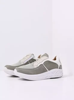 Wandelschoenen|Sneakers<Wolky Bounce S2F - grijsgroen stretchleer grijsgroenstretchleer