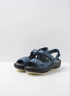 Sandalen<Wolky Brasilia - denim blauw leer denimblauwleer