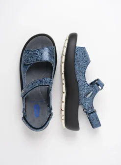 Sandalen<Wolky Brasilia - denim blauw leer denimblauwleer