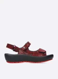 Sandalen<Wolky Brasilia - rood leer roodleer