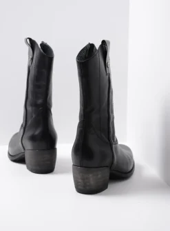 Cowboylaarzen|Herfst/Winter<Wolky Caprock HV - zwart leer zwartleer