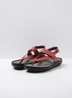 Sandalen<Wolky Cebu - rood leer roodleer