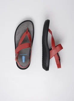 Sandalen<Wolky Cebu - rood leer roodleer