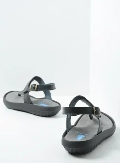 Sandalen<Wolky Cebu - zwart mat leer zwartmatleer