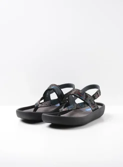 Sandalen<Wolky Cebu - zwart/blauw suede zwart/blauwsuede
