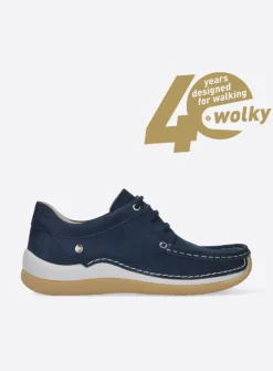 Lage Veterschoenen|Sneakers<Wolky Celebration - denim nubuck denimnubuck