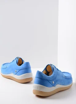 Lage Veterschoenen|Sneakers<Wolky Celebration - hemelsblauw nubuck hemelsblauwnubuck