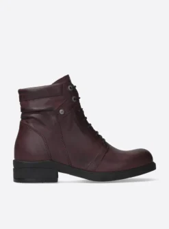 Veterlaarzen|Biker Boots<Wolky Center XW - bordeauxrood leer bordeauxroodleer