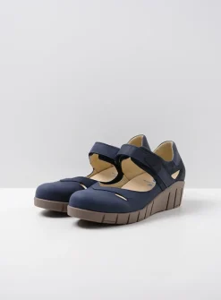 Bandschoenen<Wolky Charlotte - blauw zomer nubuck blauwzomernubuck