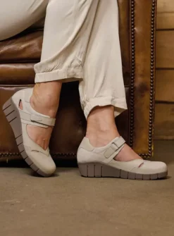 Bandschoenen<Wolky Charlotte - gebroken wit nubuck gebrokenwitnubuck