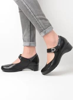 Herfst/Winter|Bandschoenen<Wolky Chili - zwart leer zwartleer