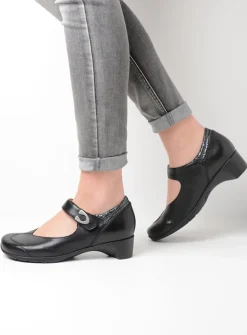 Herfst/Winter|Bandschoenen<Wolky Chili - zwart leer zwartleer