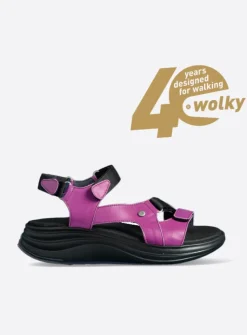 Sandalen<Wolky Cirro - fuchsia leer fuchsialeer