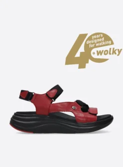 Sandalen<Wolky Cirro - rood leer roodleer