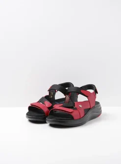 Sandalen<Wolky Cirro - rood leer roodleer