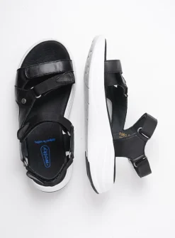 Sandalen<Wolky Cirro - zwart-wit leer zwart-witleer