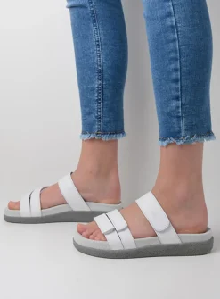 Slippers<Wolky Cirrus - wit leer witleer