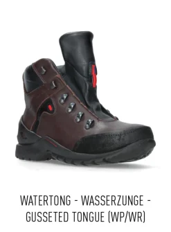 Hoge Veterschoenen|Wandelschoenen<Wolky City Tracker WP - bruin leer bruinleer