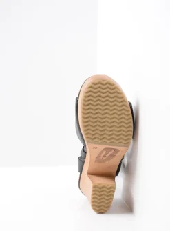 Sandalen<Wolky Cloudy - zwart leer zwartleer