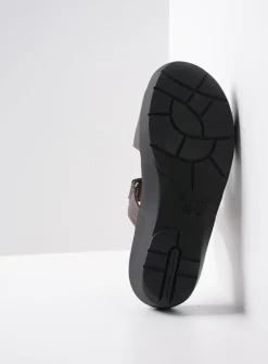 Slippers<Wolky Collins - brons leer bronsleer