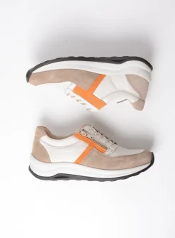 Lage Veterschoenen|Wandelschoenen<Wolky Comrie - beige/safari combi leer beige/safaricombileer