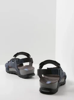 Sandalen<Wolky Cradle - blauw leer blauwleer