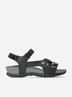 Sandalen<Wolky Cradle - zwart leer zwartleer