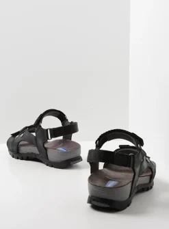 Sandalen<Wolky Cradle - zwart leer zwartleer